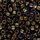 Miyuki delica Beads 11/0 - Opaque Metallic iris brown DB-7